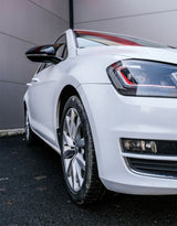 VW Golf 7 2012-2017 Calotte Specchietti Coperture R-Line Nero Lucido