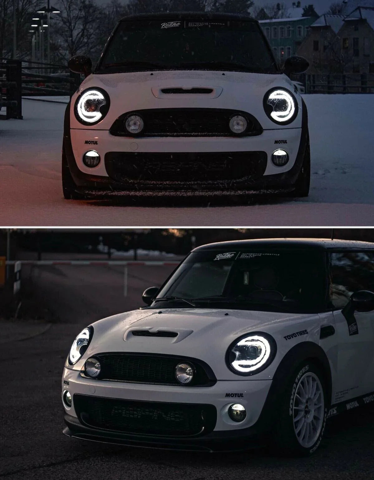 Mini R56 R57 2006-2014 Fari Anteriori LED Lightube Xenon - autorivallo